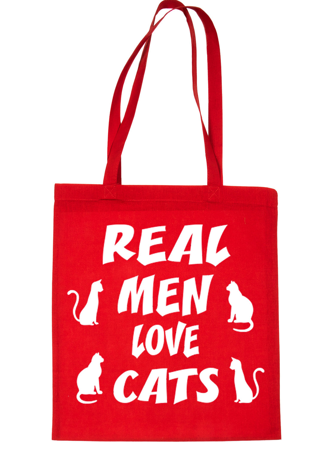 Real Men Love Cats Lover Shopping Tote Bag For Life