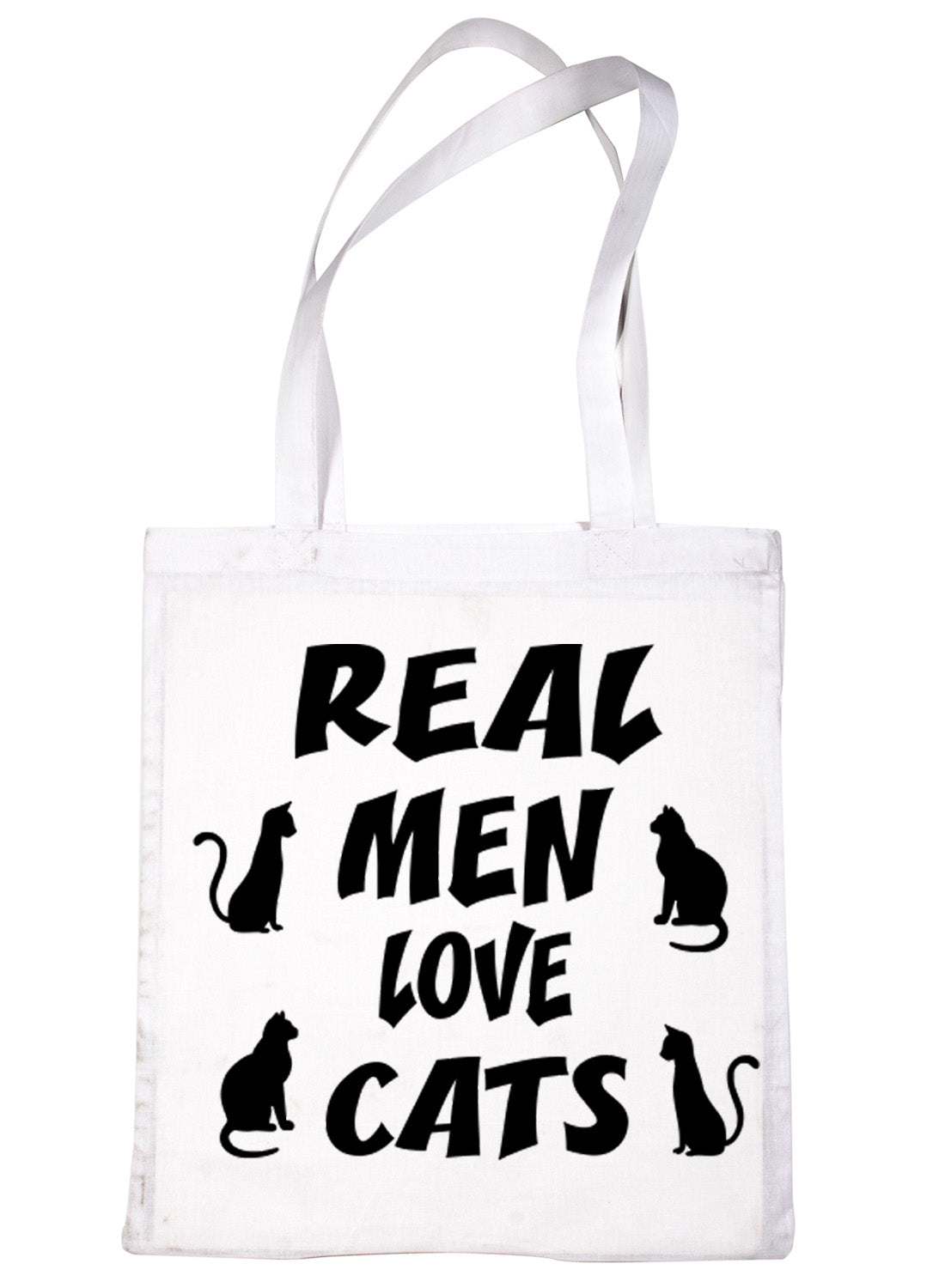 Real Men Love Cats Lover Shopping Tote Bag For Life