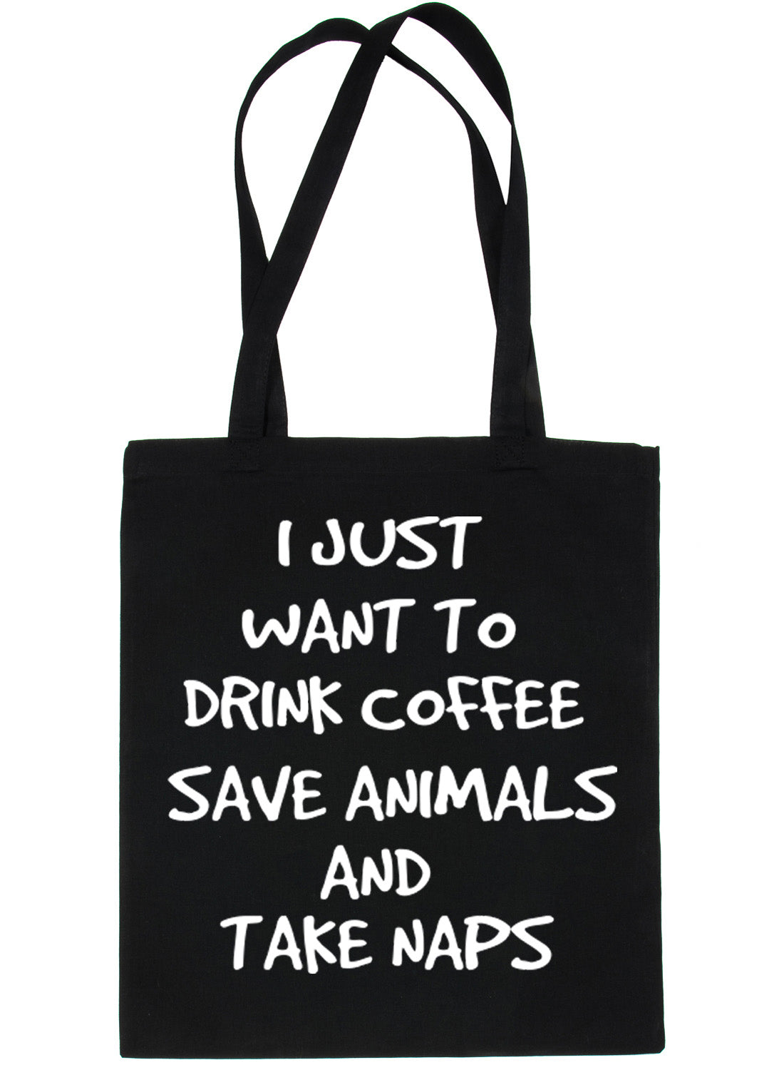 Just Want To Drink Coffee Shopping Tote Bag For Life