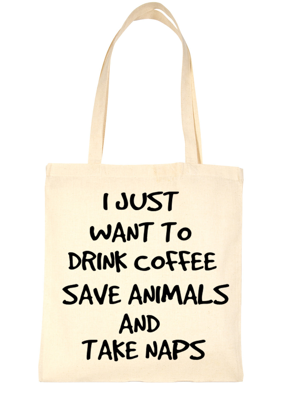 Just Want To Drink Coffee Shopping Tote Bag For Life