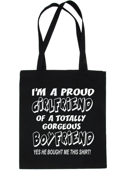 Proud Girlfriend Of Awesome Boyfriend Shopping Tote Bag For Life