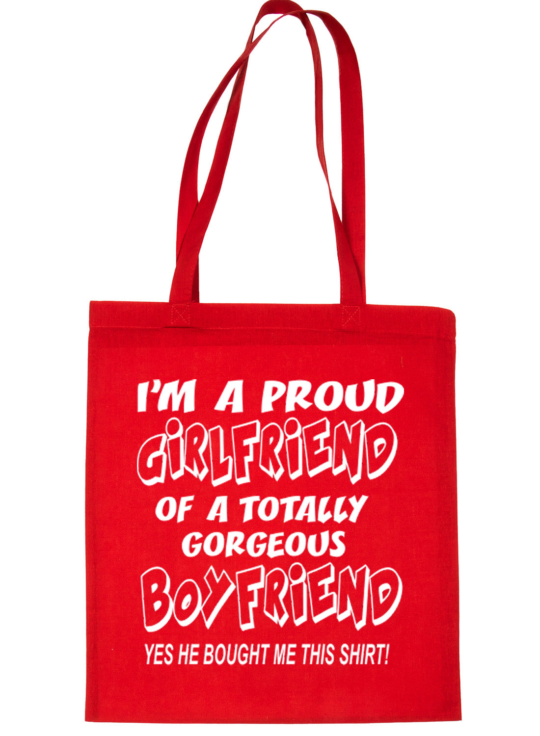 Proud Girlfriend Of Awesome Boyfriend Shopping Tote Bag For Life