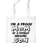 Proud Mom Of Awesome Son Tote Bag For Life