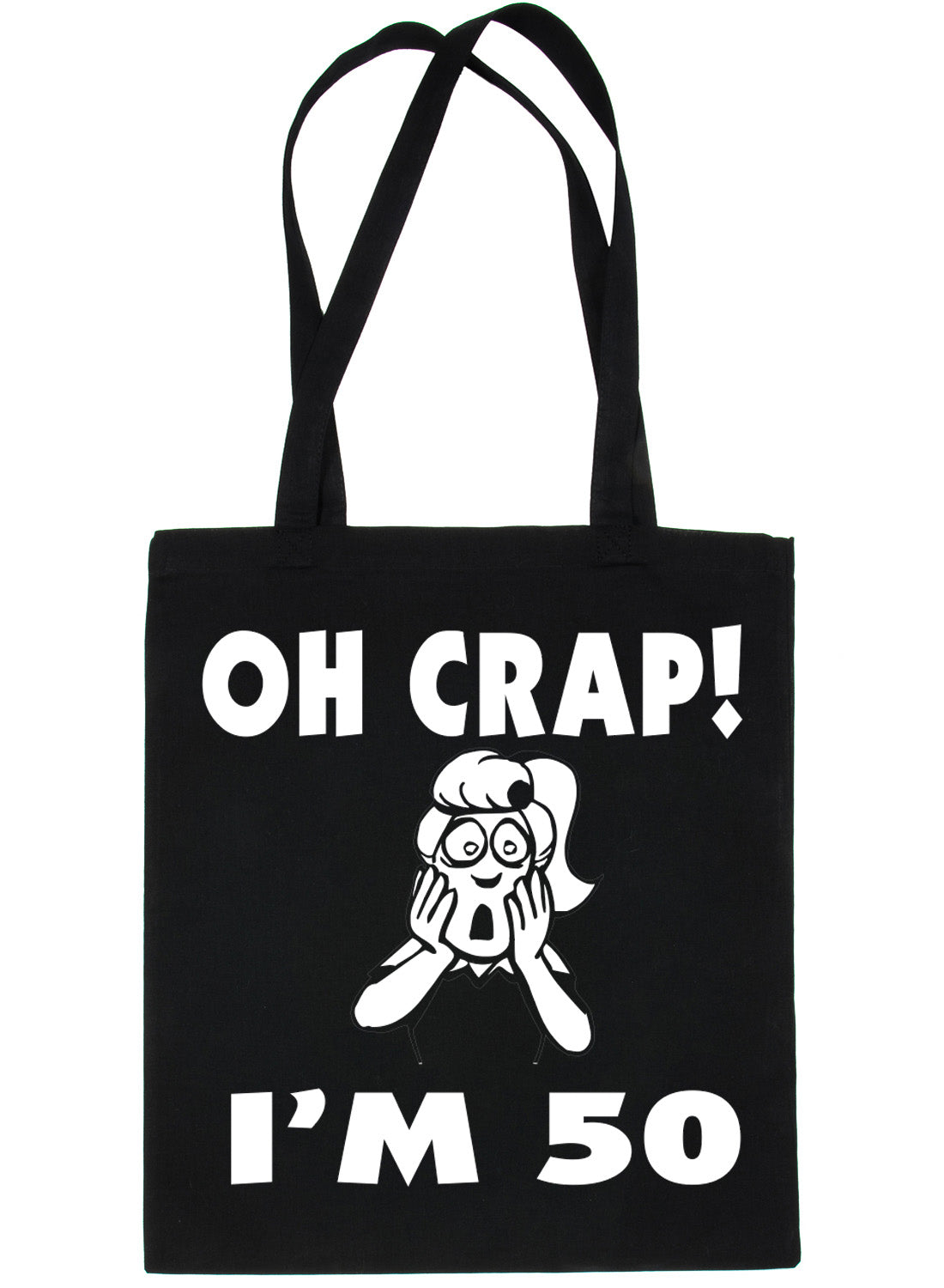 Oh Crap I'm 50 50th Birthday Funny Shopping Tote Bag For Life