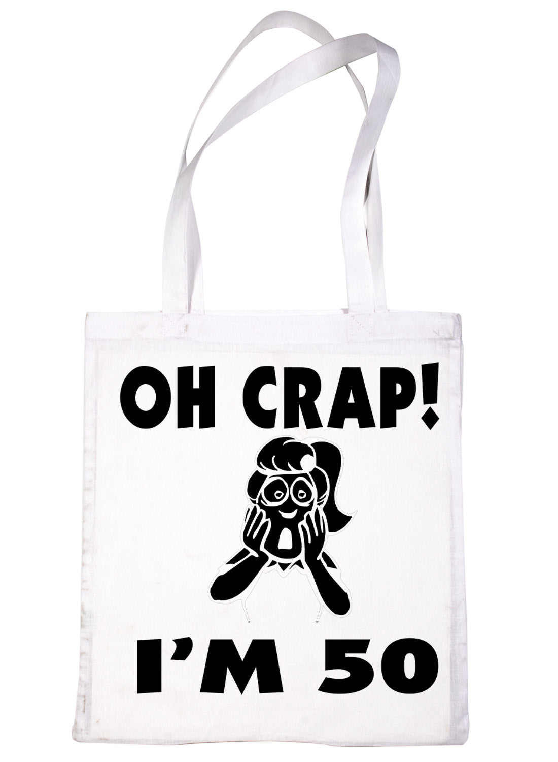 Oh Crap I'm 50 50th Birthday Funny Shopping Tote Bag For Life