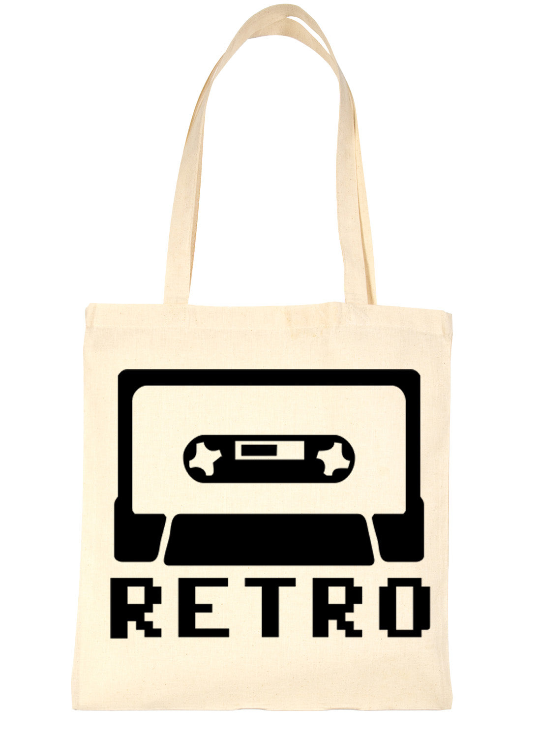 Retro Funny Music Shopping Tote Bag For Life