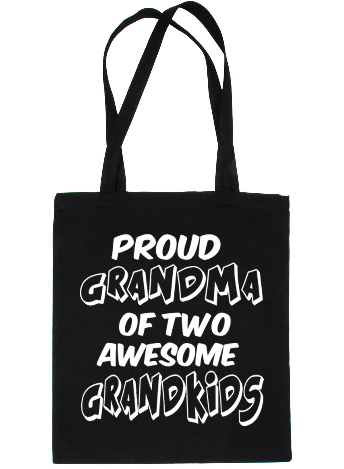 Proud Grandma Of 2 Grandchildren Shopping Tote Bag For Life