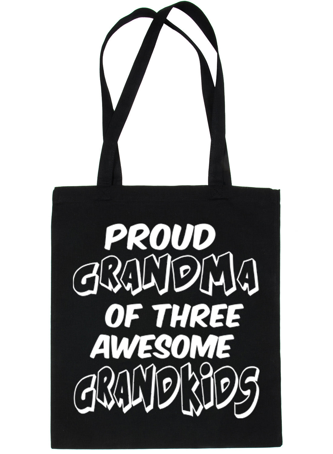 Proud Grandma Of 3 Grandchildren Shopping Tote Bag For Life