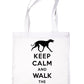 Keep Calm Walk Greyhound Dog Lovers Gift Shopping Tote Bag For Life