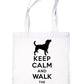 Keep Calm & Walk Beagle Dog Lovers Funny Shopping Tote Bag For Life