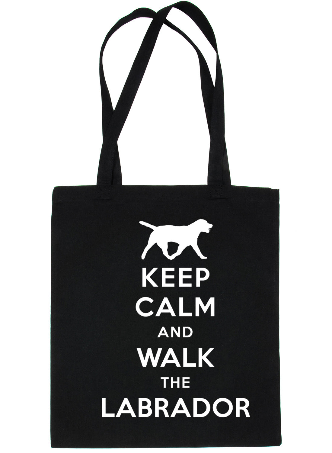 Keep Calm & Walk Labrador Dog Lovers Funny Shopping Tote Bag For Life