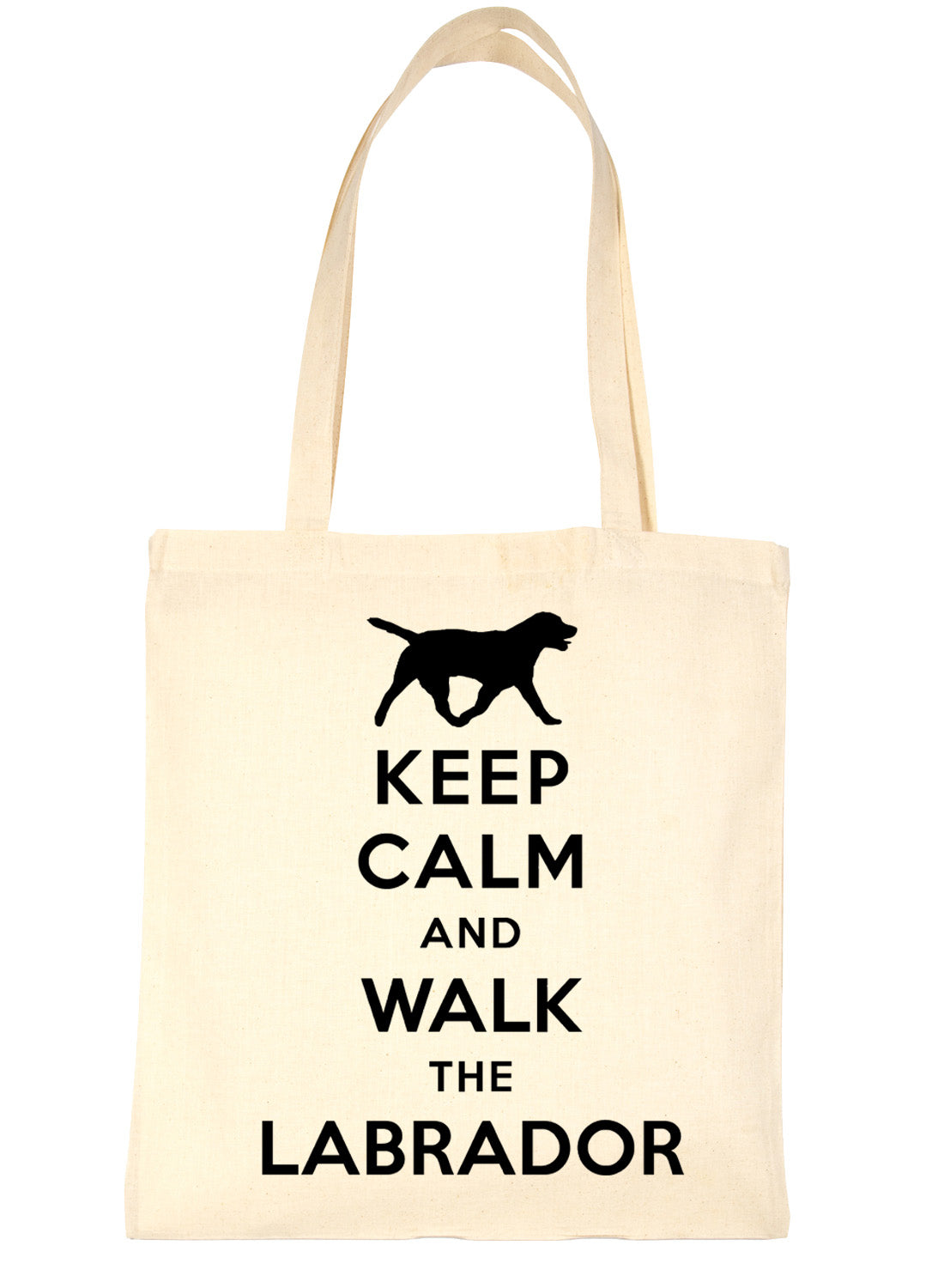 Keep Calm & Walk Labrador Dog Lovers Funny Shopping Tote Bag For Life