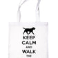 Keep Calm & Walk Labrador Dog Lovers Funny Shopping Tote Bag For Life