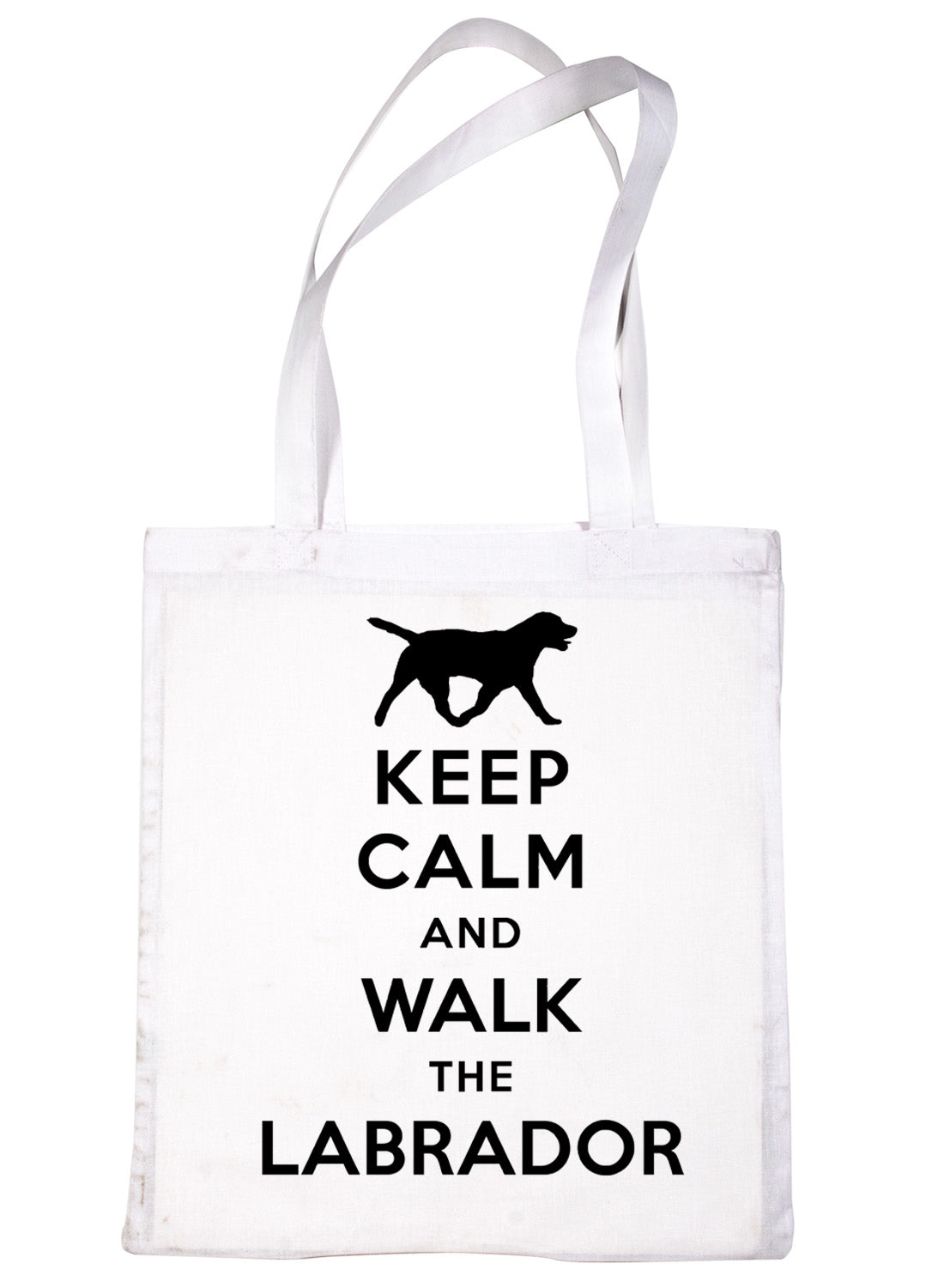 Keep Calm & Walk Labrador Dog Lovers Funny Shopping Tote Bag For Life