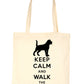 Keep Calm & Walk Rottweiller Dog Lovers Funny Shopping Tote Bag For Life
