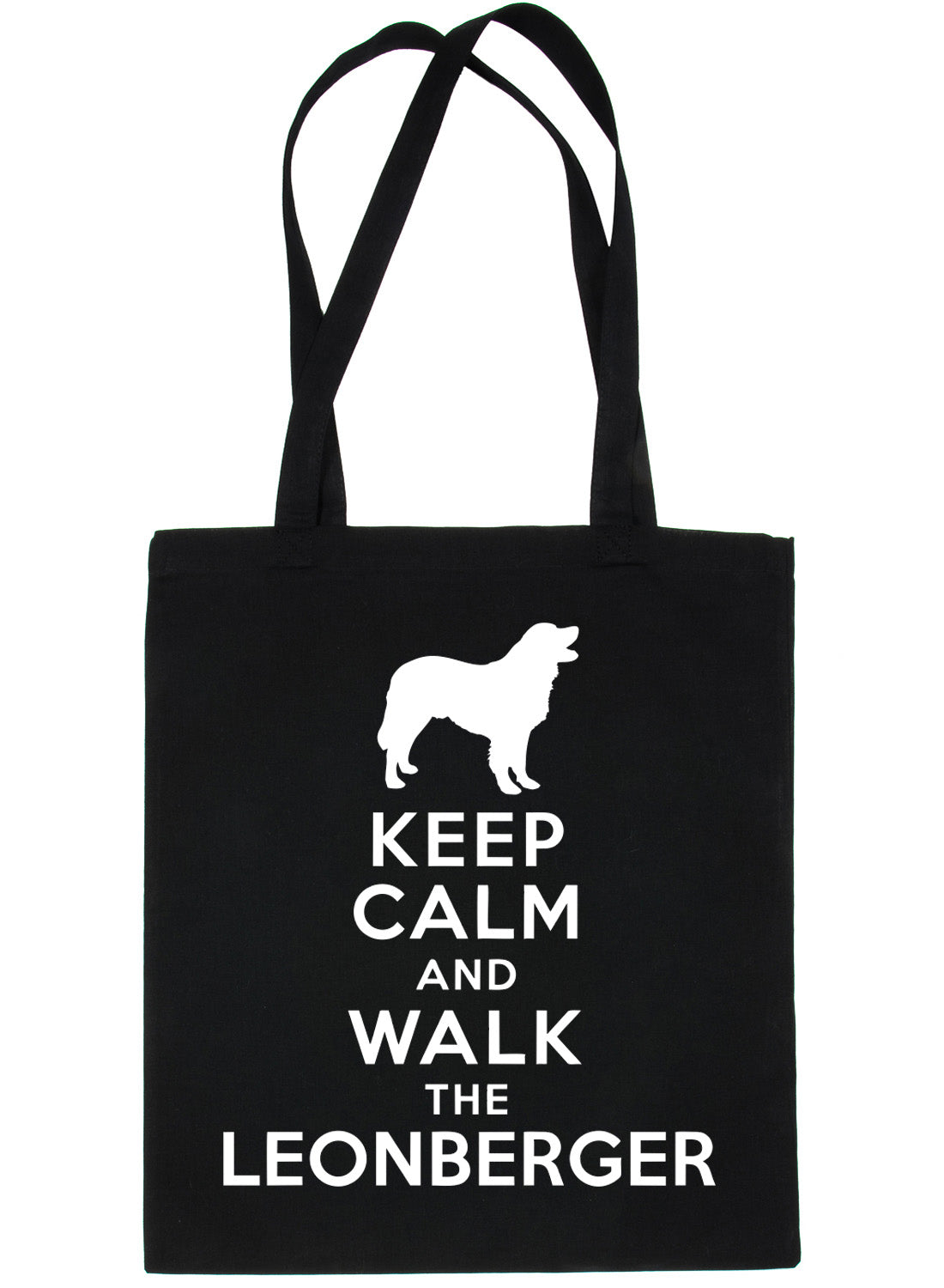 Keep Calm & Walk Leonberger Dog Lovers Funny Shopping Tote Bag For Life