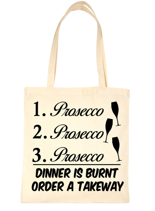 Prosecco Hen Party Wedding Gift Funny Shopping Tote Bag For Life