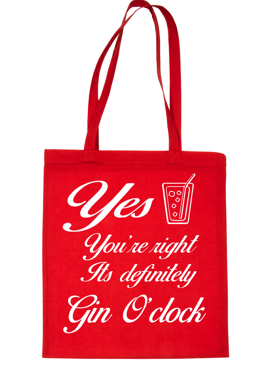 Gin O'Clock Funny Slogan Drinking Hen Party Shopping Tote Bag For Life