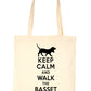 Keep Calm and Walk The Bassett Hound Dog Lover Bag For Life Shopping Tote Bag