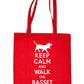 Keep Calm and Walk The Bassett Hound Dog Lover Bag For Life Shopping Tote Bag