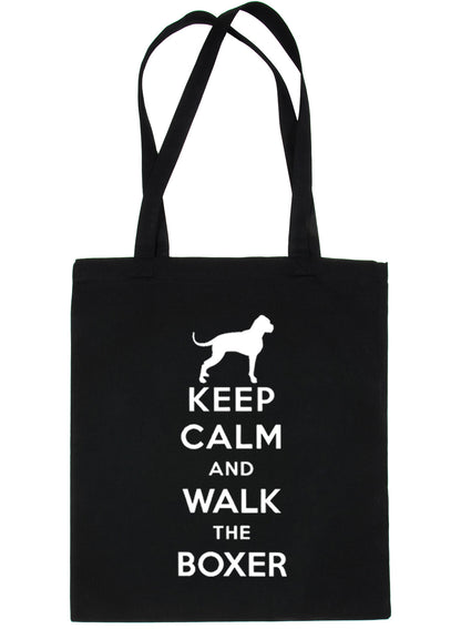 Keep Calm and Walk The Boxer Dog Lover Bag For Life Shopping Tote Bag