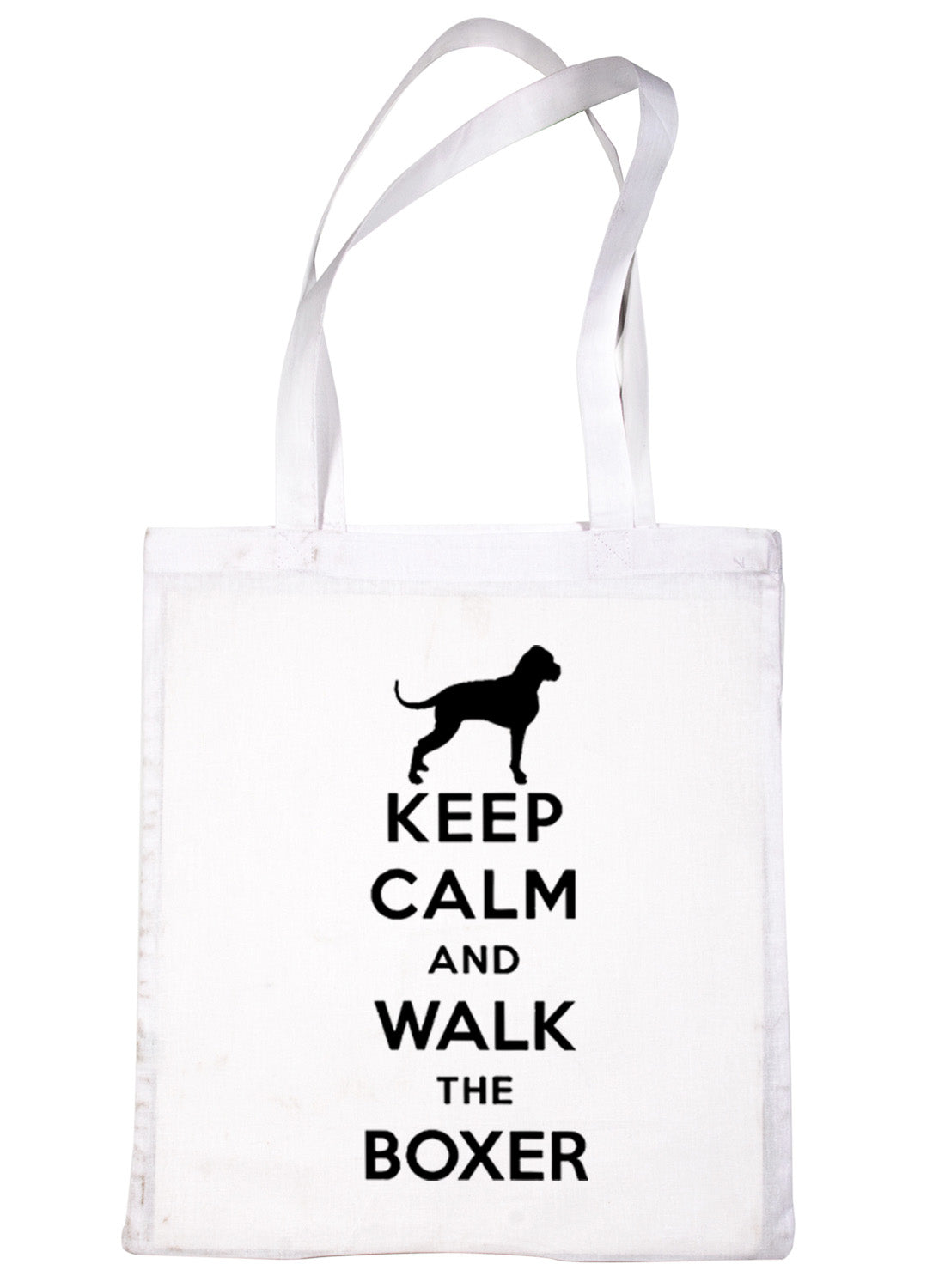 Keep Calm and Walk The Boxer Dog Lover Bag For Life Shopping Tote Bag