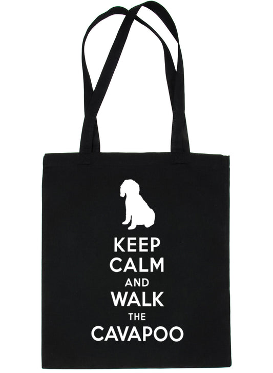 Keep Calm and Walk The Cavapoo Dog Lover Bag For Life Shopping Tote Bag