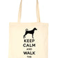 Keep Calm and Walk The Doberman Dog Lover Bag For Life Shopping Tote Bag