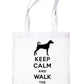 Keep Calm and Walk The Doberman Dog Lover Bag For Life Shopping Tote Bag