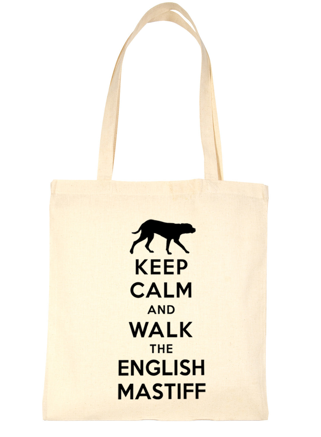 Keep Calm and Walk The English Mastiff Dog Bag For Life Shopping Tote Bag