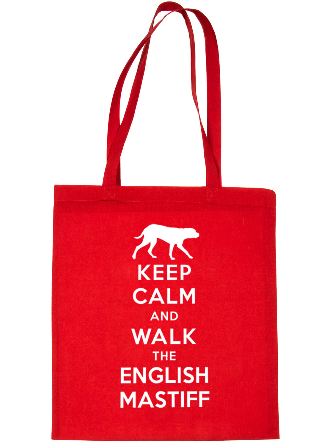 Keep Calm and Walk The English Mastiff Dog Bag For Life Shopping Tote Bag