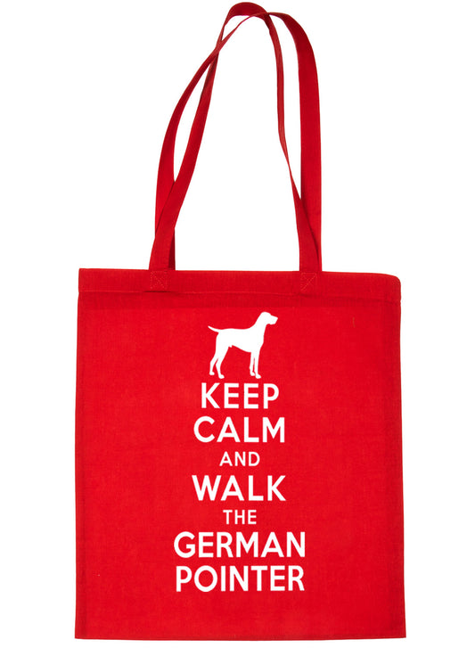 Keep Calm and Walk German Pointer Dog Lover Bag For Life Shopping Tote Bag