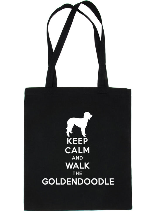 Keep Calm and Walk Goldendoodle Dog Lover Bag For Life Shopping Tote Bag