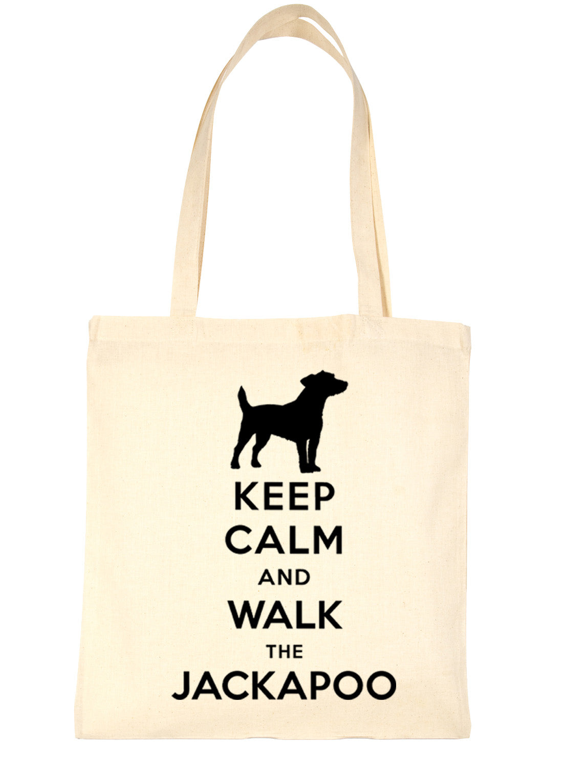 Keep Calm and Walk The Jackapoo Dog Lover Bag For Life Shopping Tote Bag