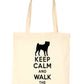 Keep Calm and Walk The Jug Dog Lover Bag For Life Shopping Tote Bag