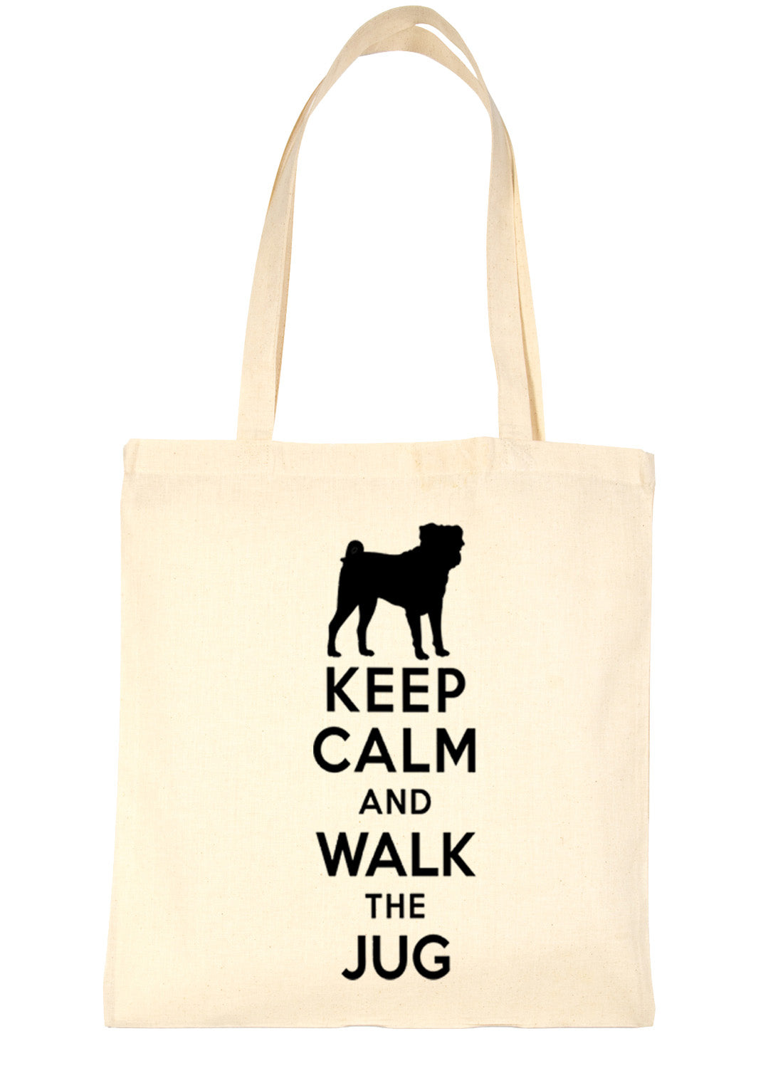 Keep Calm and Walk The Jug Dog Lover Bag For Life Shopping Tote Bag