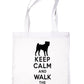 Keep Calm and Walk The Jug Dog Lover Bag For Life Shopping Tote Bag