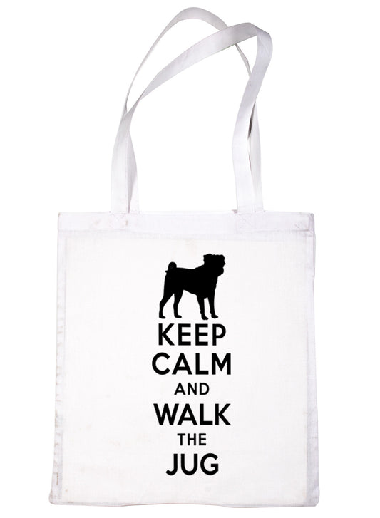 Keep Calm and Walk The Jug Dog Lover Bag For Life Shopping Tote Bag