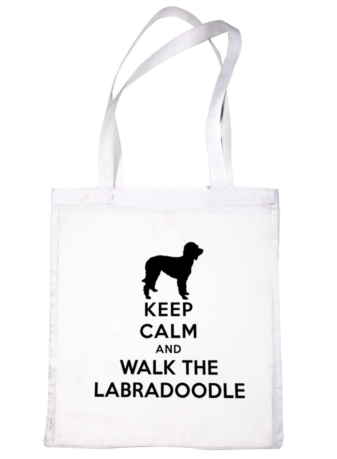 Keep Calm and Walk Labradoodle Dog Lover Bag For Life Shopping Tote Bag