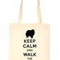 Keep Calm and Walk The Pomeranian Lover Bag For Life Shopping Tote Bag