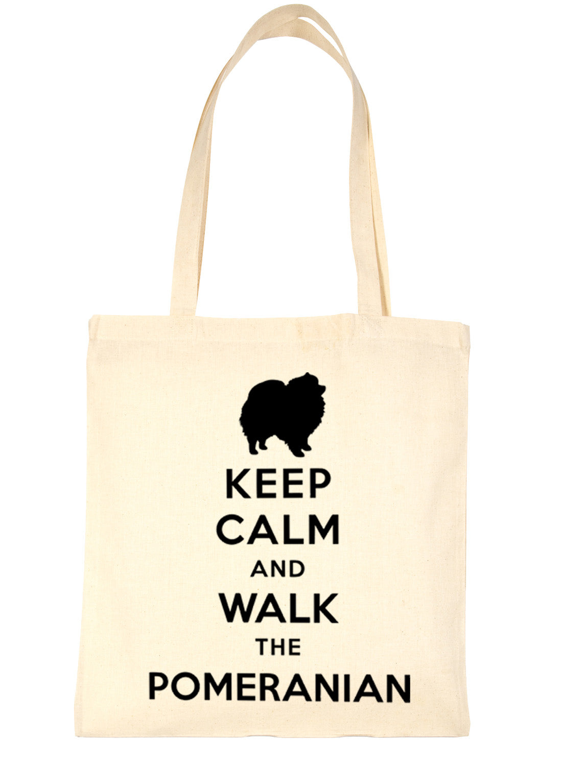 Keep Calm and Walk The Pomeranian Lover Bag For Life Shopping Tote Bag