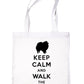 Keep Calm and Walk The Pomeranian Lover Bag For Life Shopping Tote Bag