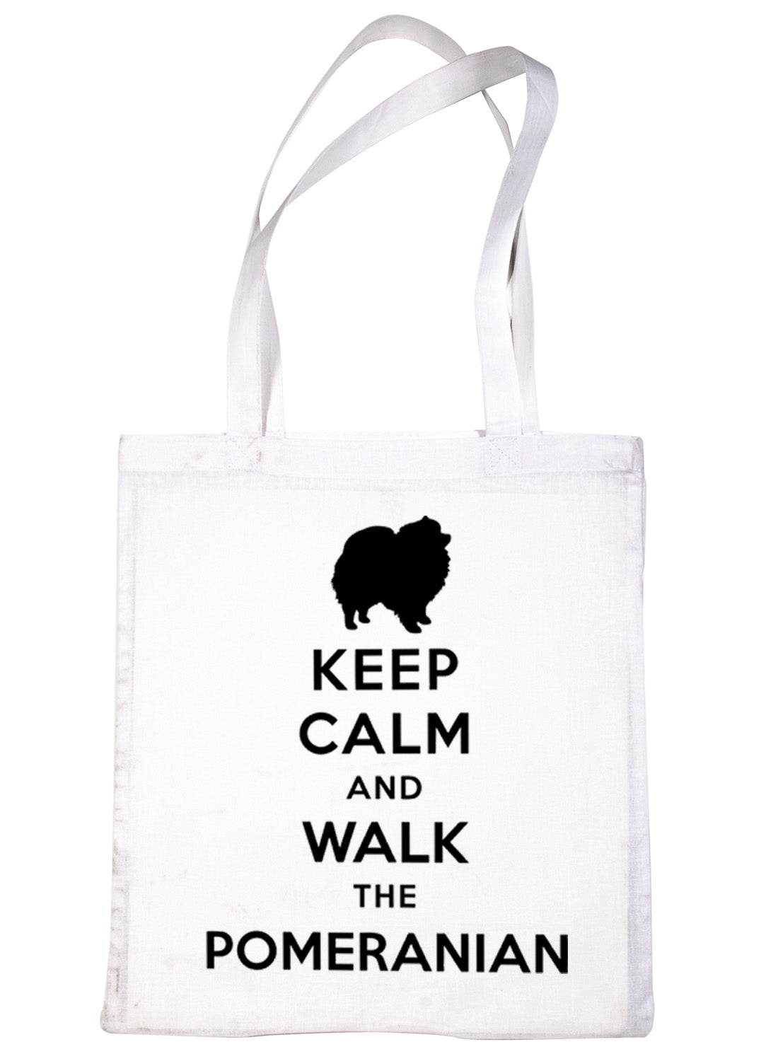 Keep Calm and Walk The Pomeranian Lover Bag For Life Shopping Tote Bag