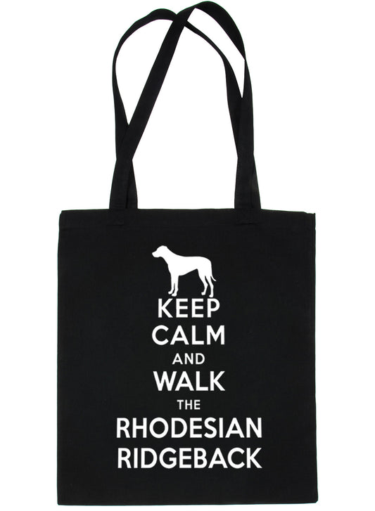 Keep Calm and Walk Rhodesian Ridgeback Bag For Life Shopping Tote Bag