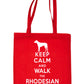 Keep Calm and Walk Rhodesian Ridgeback Bag For Life Shopping Tote Bag