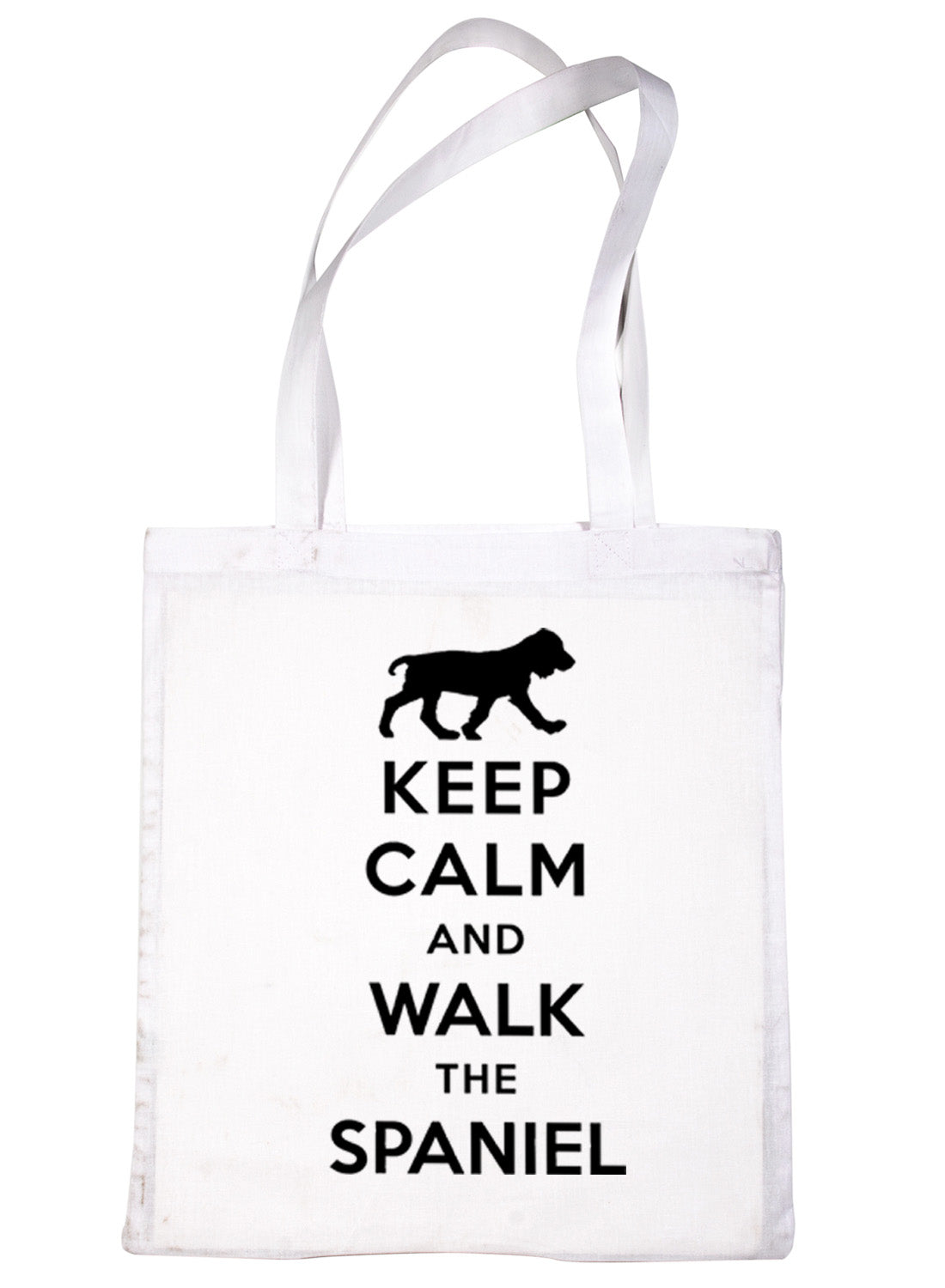 Keep Calm and Walk the Spaniel Dog Lover Bag For Life Shopping Tote Bag