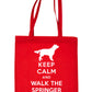 Keep Calm and Walk The Springer Spaniel Dog Lover Bag For Life Shopping Tote Bag