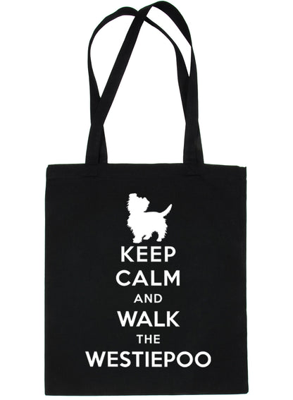 Keep Calm and Walk The Westiepoo Dog Lover Bag For Life Shopping Tote Bag