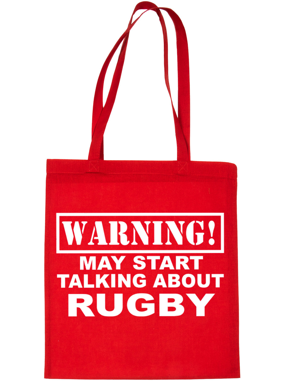 Warning May Talk About Rugby 6 Nations Bag For Life Shopping Tote Bag