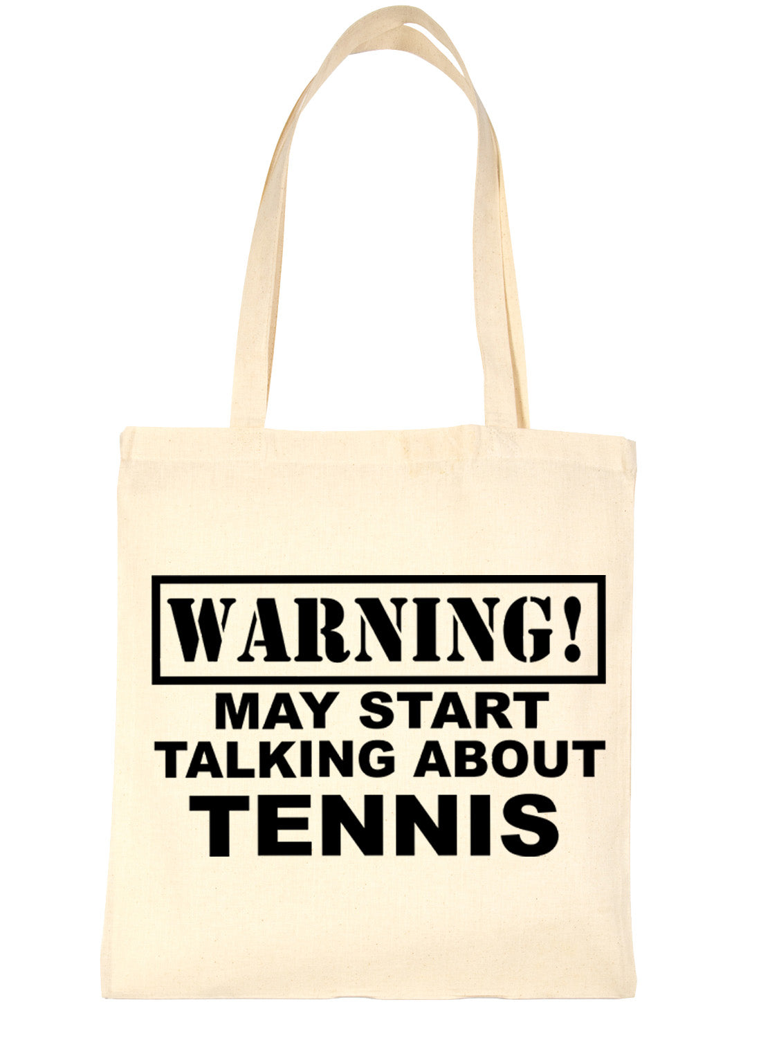 Warning May Talk About Tennis Wimbledon Bag For Life Shopping Tote Bag